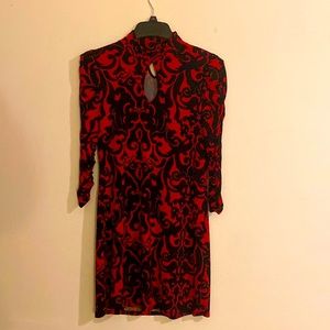 INC Red & Black Dress